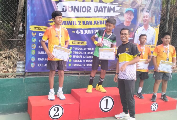 Petenis Junior Trenggalek Zaky Hildan Sabet Gelar Juara di Kejurwil 2 Jatim 2026